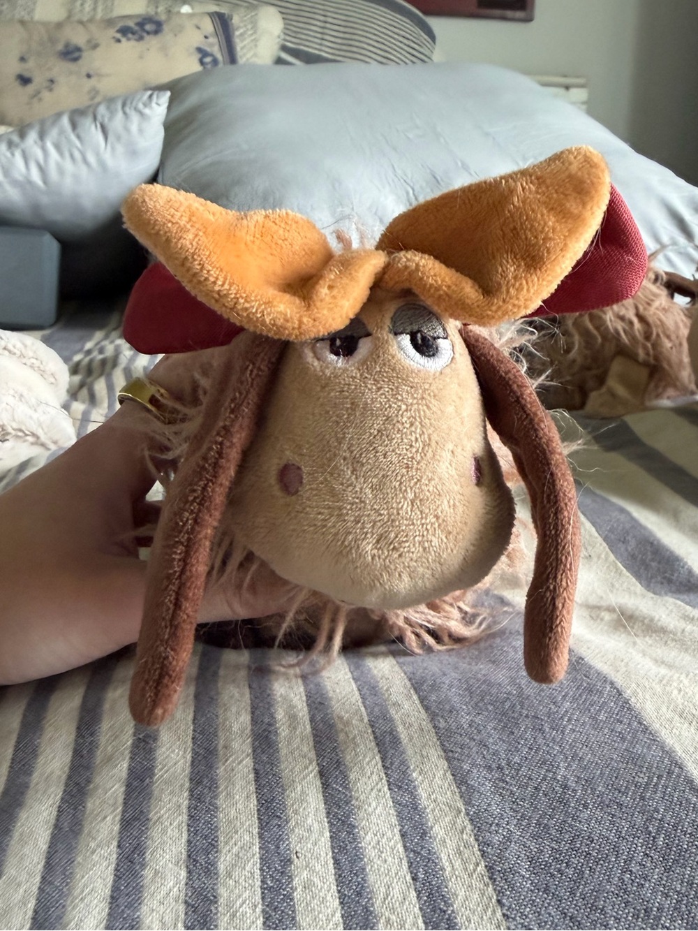 RARE Bark Box Fred the Reindeer Grinch Dog Toy Spiky Ball